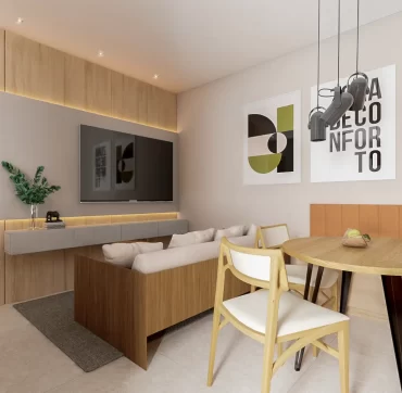 Residencial Jardim Alvorada - Render - Sala 1